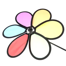 Цветной Радужный Dazy Flower Spinner случайным образом наружный Декор Классические игрушки 1 шт. ветряная мельница цвет сада двора