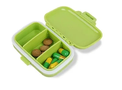 

Three-cell Portable Medicine Box Portable Mini Medicine Box Medicine Storage Box Multi-functional Medicine Distribution Box