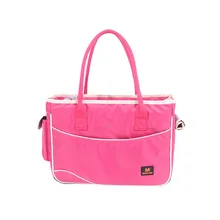 Брендовые сумки для переноса собак для путешествий дышащие прочные нейлоновые переноски для домашних животных для кошек/маленьких собак розовая сумка для щенков на плечо Повседневная сумка SML