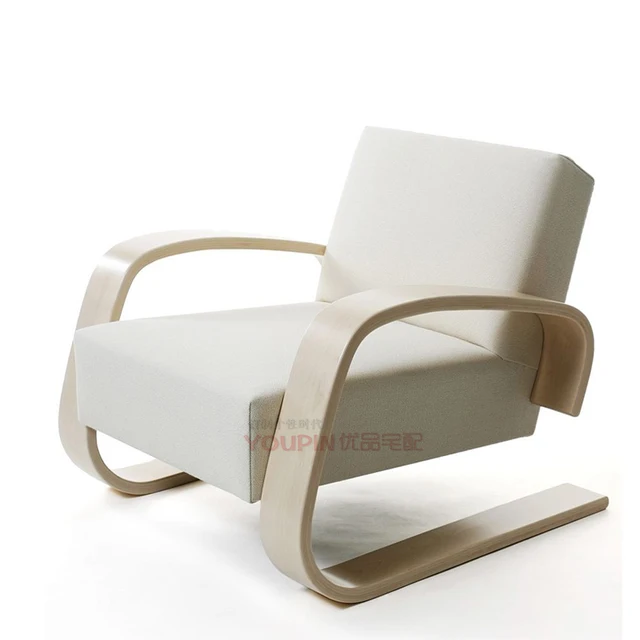 Personalized Custom Furniture Designer Lounge Chair Recliner New Personalized Custom Furniture Designer Lounge Chair Recliner New Curved Wooden Handrail Scandinavian Design Beijing Tianjin