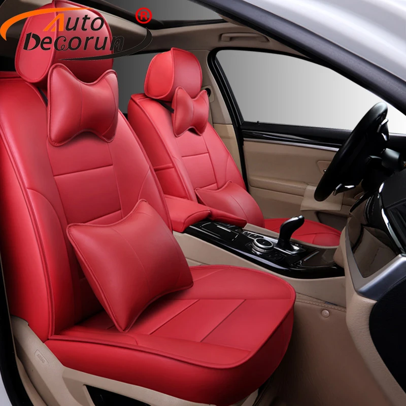 AutoDecorun Genuine Leather Cover Seat for Infiniti qx80 qx56