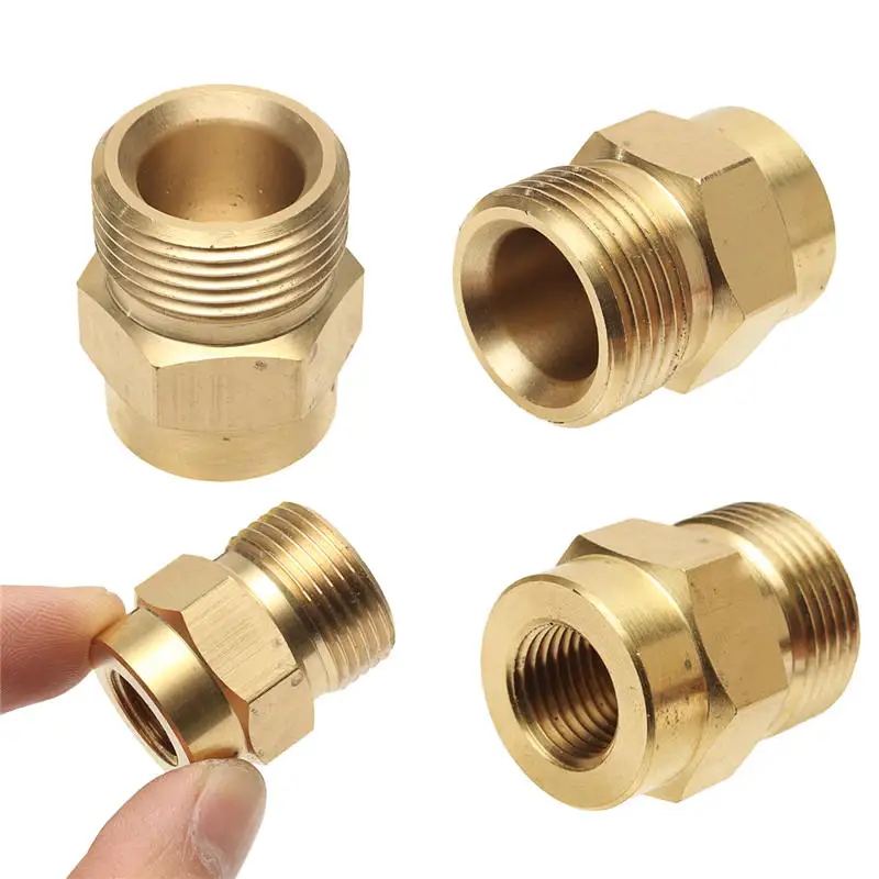 

1pc Washer Adaptor Fitting Lance Adapter Coupler Connector 1/4" F - M22 for Water Pot Car Washing Tools