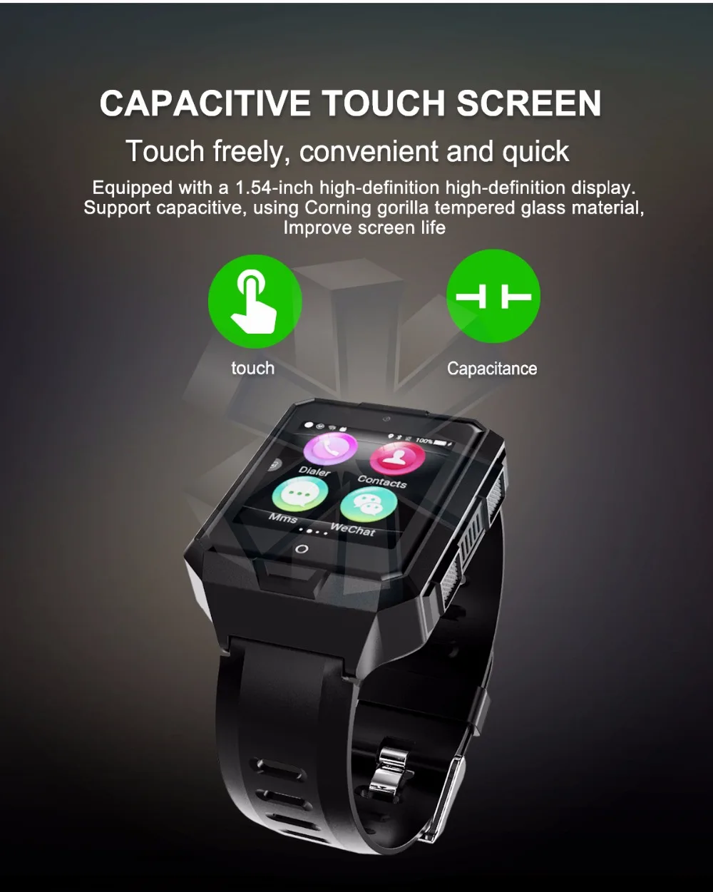4 г сети Smart часы M9 IP67 Водонепроницаемый Android 6.0 mtk6737 1 + 8 SmartWatch 850 мАч Батарея длинные