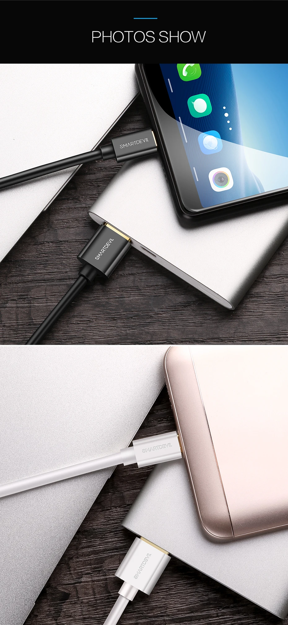 SmartDevil Micro USB кабель для быстрой зарядки и передачи данных usb кабель Универсальный Для samsung Xiaomi планшет Android, телефон Кабель-адаптер 3A