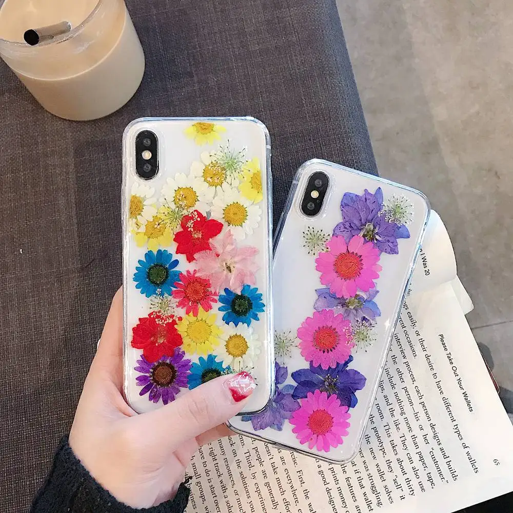 Чехол KISSCASE с прозрачным цветочным узором для iPhone 7 8 Plus X XR XS MAX мягкие чехлы из ТПУ