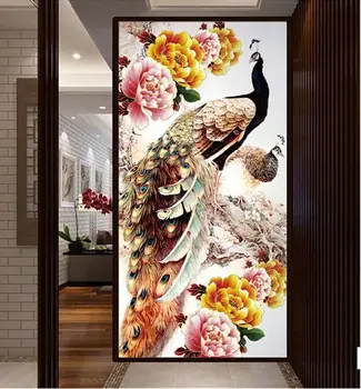 

100x50cm DIY 5D Diamond Embroidery Diamond Mosaic New Peacock Soul Love Round Diamond Painting Cross Stitch Kits Home Decoration