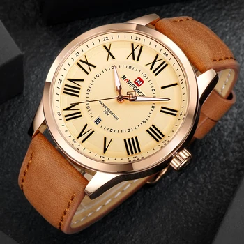 

NAVIFORCE Fashion Brand Mens Watches Top Brand Luxury Quartz Watch Men 24 hour Week Date Sport Wrist Watch Male Waterproof Clock