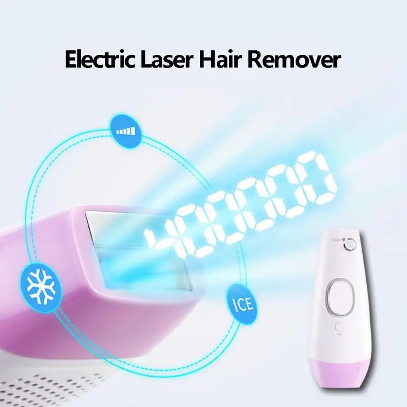 

400000 Flash 5 Modes Permanent IPL Electric Laser Hair Removal Machine Armpit/Hand/Feet Painless Threading Hair Epilator