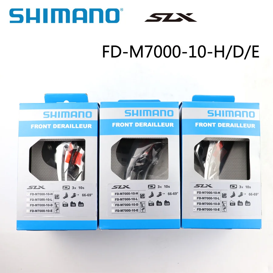 SHIMANO SLX FD-M7000 передний переключатель 3x10 Скорость Оригинальная коробка MTB переключатели M7000-10-H/M7000-10-D/M7000-10-E велосипед Запчасти