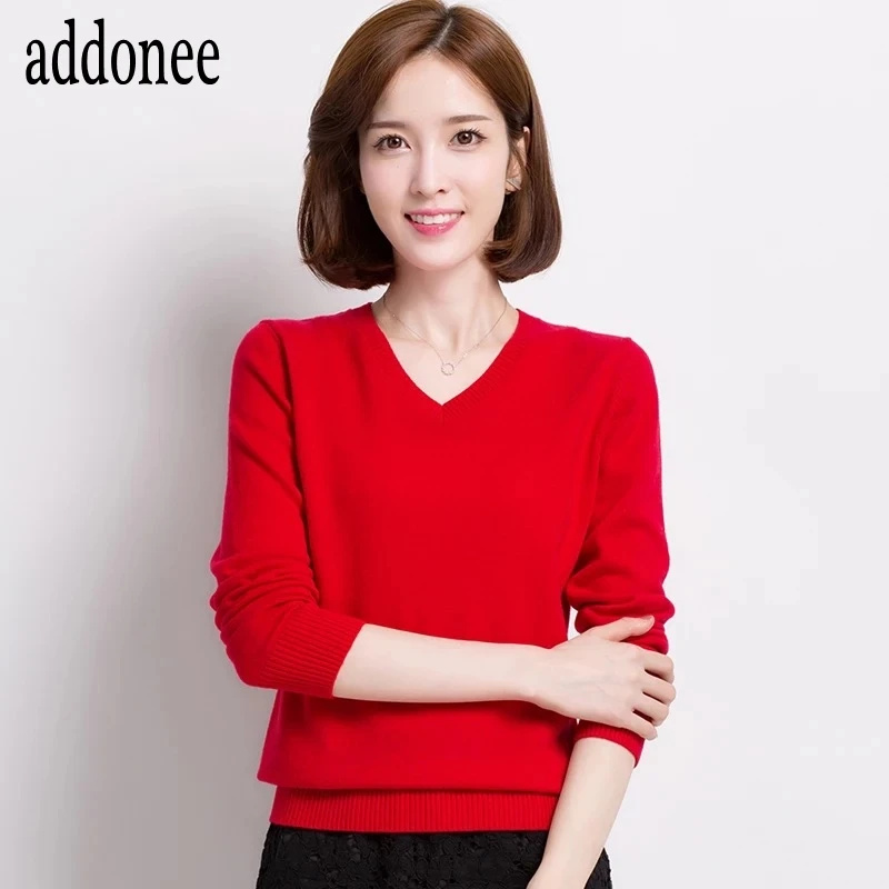 Весенний осенний зимний кашемировый шерстяной свитер женский пуловер с ...