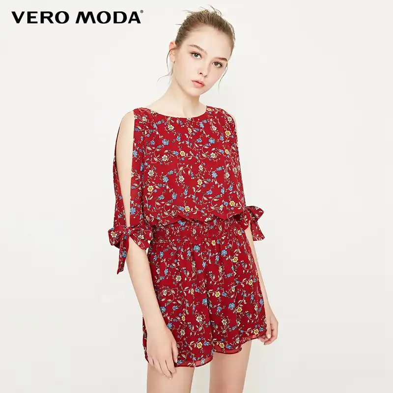 vero moda red jumpsuit