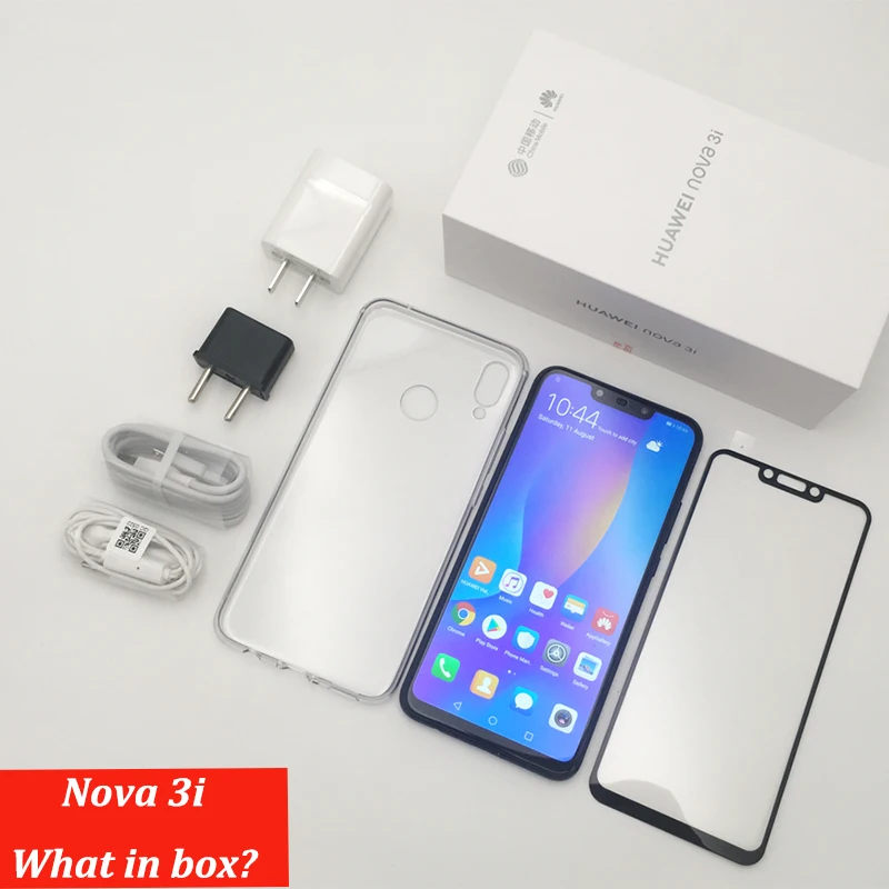 Huawe nova 3i 6G 64G nova3i 6 3 дюйма 4 камеры мобильный телефон Kirin710 Восьмиядерный Android 8 1