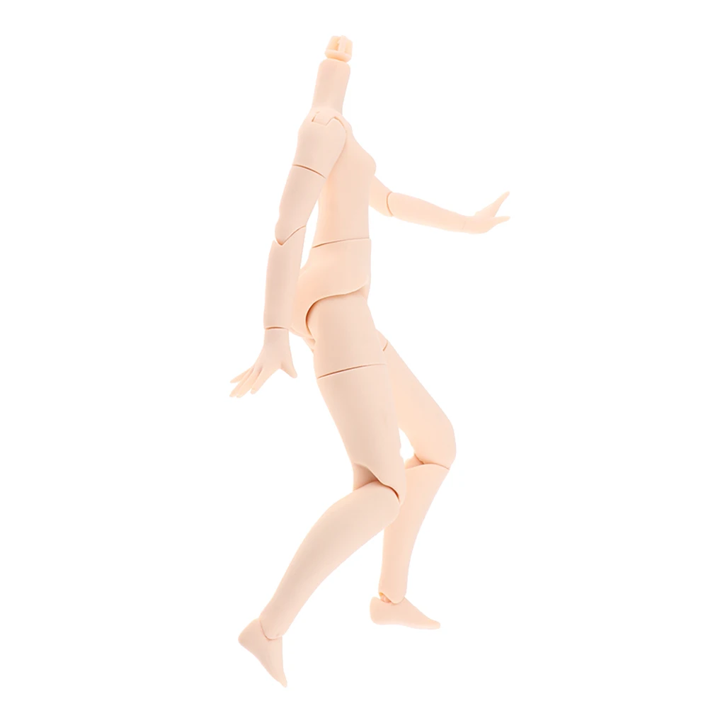 Female Body Realistic Girl Model for Blythe Dolls Girl Toy Gift (White Skin) Dolls Body Dolls Accessory