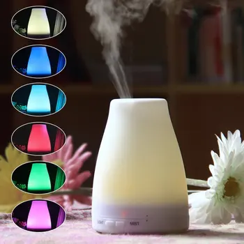

100ml Ultrasonic Air Humidifier With LED Light Electric Aromatherapy Essential Oil Diffuser