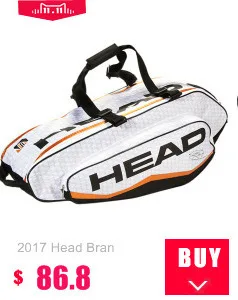 Брендовая теннисная сумка Head Novak Djokovic, фирменная Теннисная ракетка, сумка большой вместимости 6-9, теннисный рюкзак для ракеток Tenis