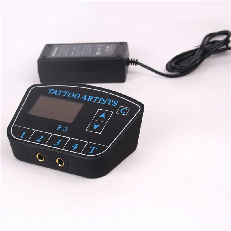 

Permanent Makeup Tattoo Supply 1Pcs Digital LCD Display Dual Machines Tattoo Power Supply With Remote Control