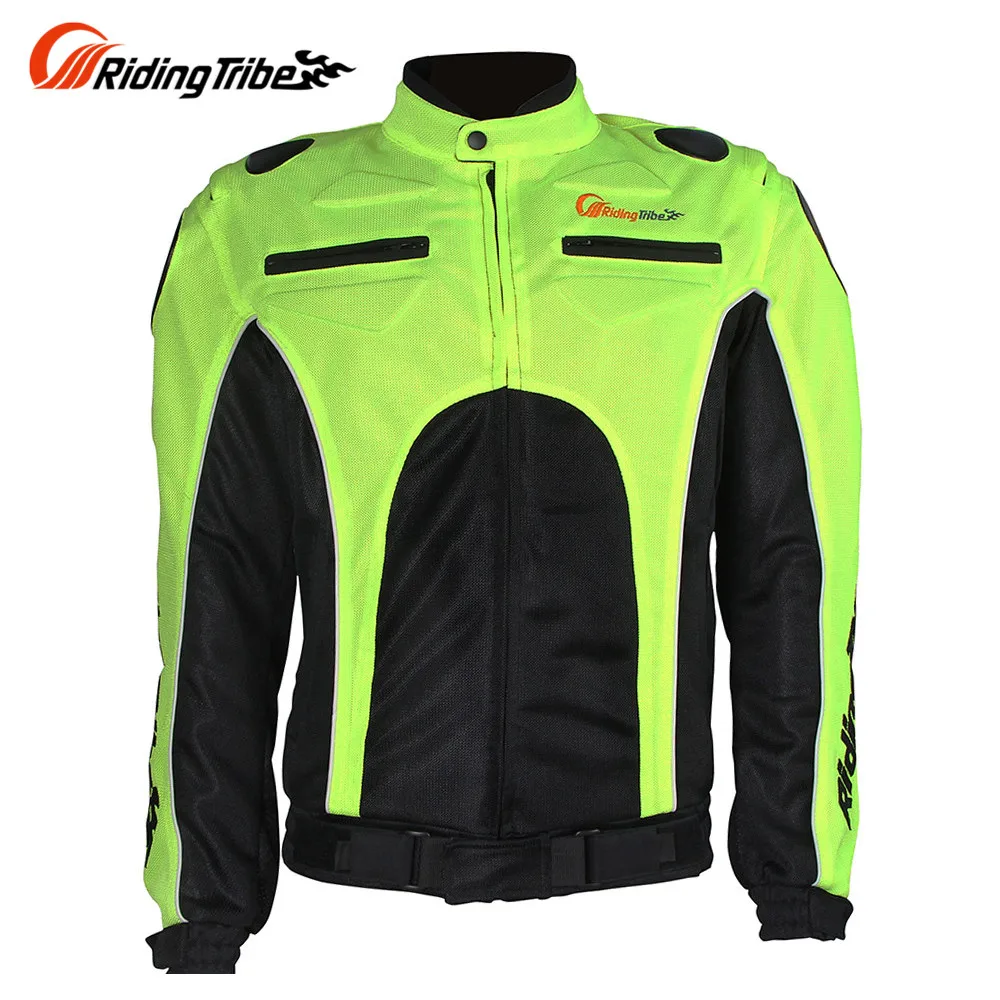

Riding Tribe Knights Motorcycle Racing Jacket Riding Clothes Men Male Summer Breathable Drop Resistance Motocross Jacket Green