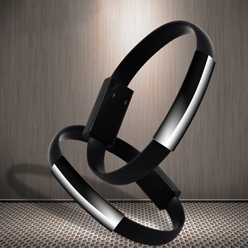 Micro Iron Bracelet USB Cable Mobile Phone Fast Charger Cable Universal