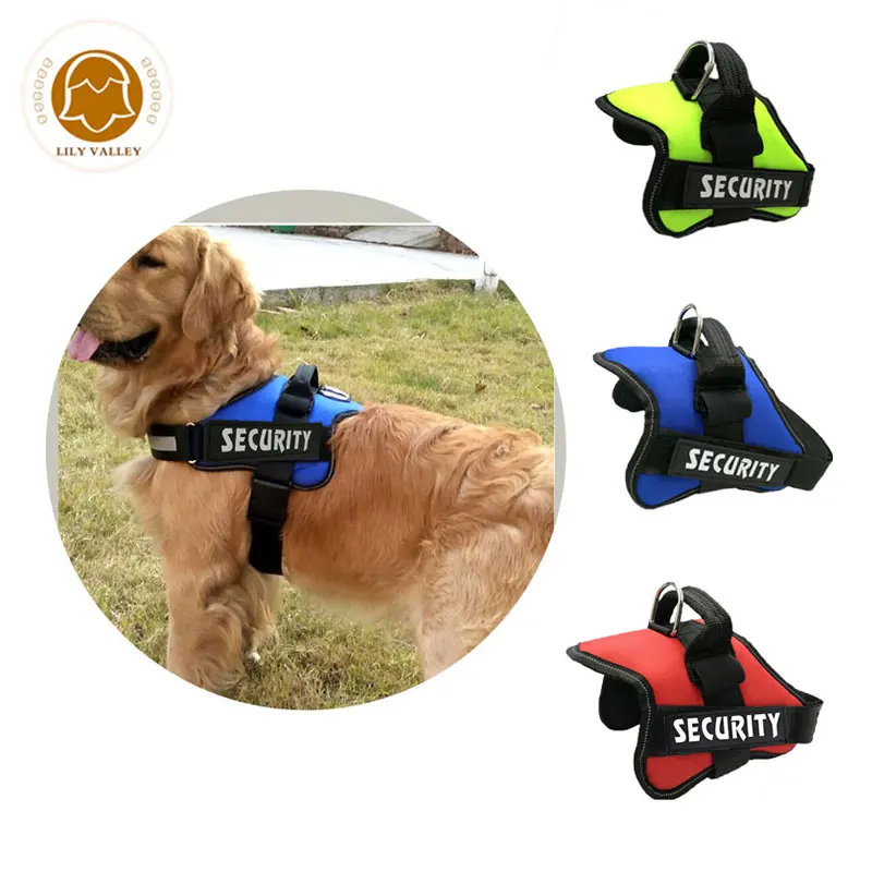 

New Pet Dog Harness Puppy Large Service Dog Vest Outdoor Training Walking Padded Mesh Chest Lead For Dogs Pet Harness Supplies