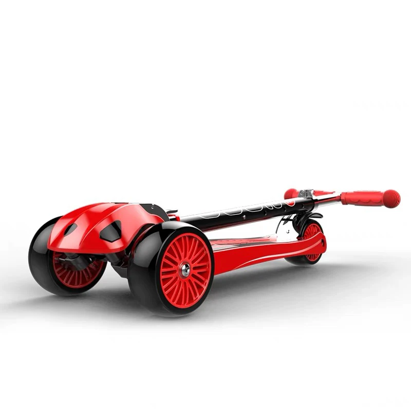 Детский трехколесный скутер высокого качества для детей 3-16 лет с 3 колесами, складной детский трехколесный скутер, трехколесный скутер в подарок