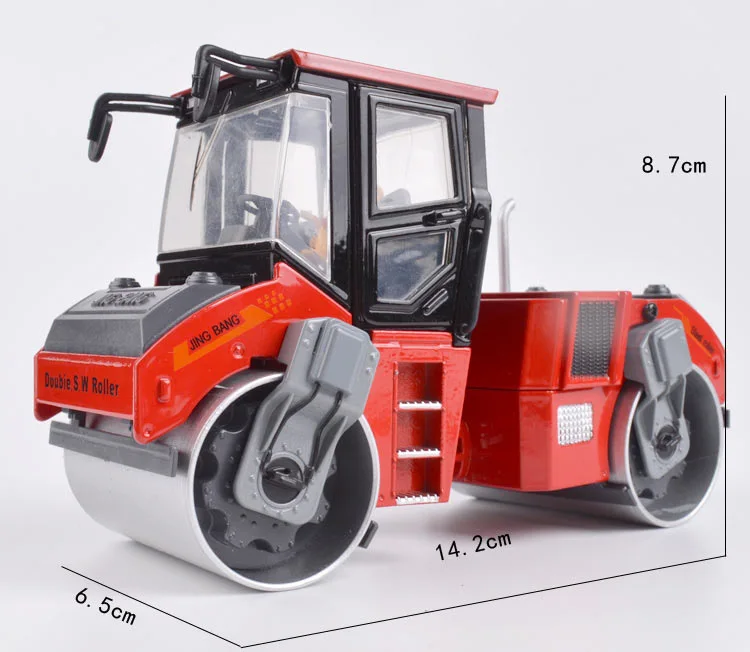 Высокая модель инженерного транспортного средства из сплава, 1:50 двухколесные роликовые игрушки, металлические отливки, игрушечные транспортные средства - Цвет: Красный