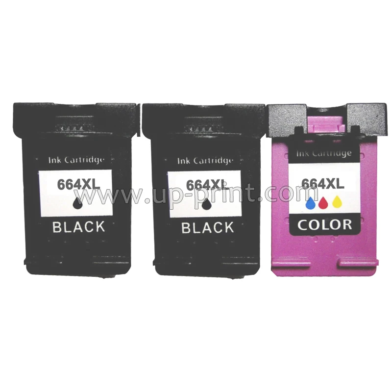 

UP 3pcs remanufactured Ink Cartridge For HP 664 664XL For HP DeskJet 1115 2135 3635 1118 2138 3636 3638 4536 4676 PRINTER