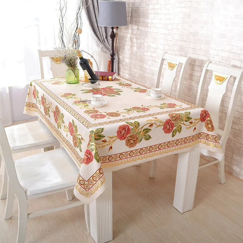 Pvc Non slip Insulation Table Cloth Pastoral lattice table cloth home