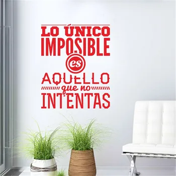 

Spanish Inspirational Quotes Wall Decals Vinyl Wall Sticker Art Mural For Living Room Home Decor House Decoration