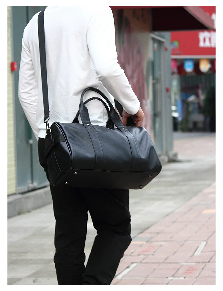 

Fashion Men's Travel Bag High Capacity Portable Crossbody Bag Casual Business Travel Shoulder Bag Simple Practical Luggage Bag