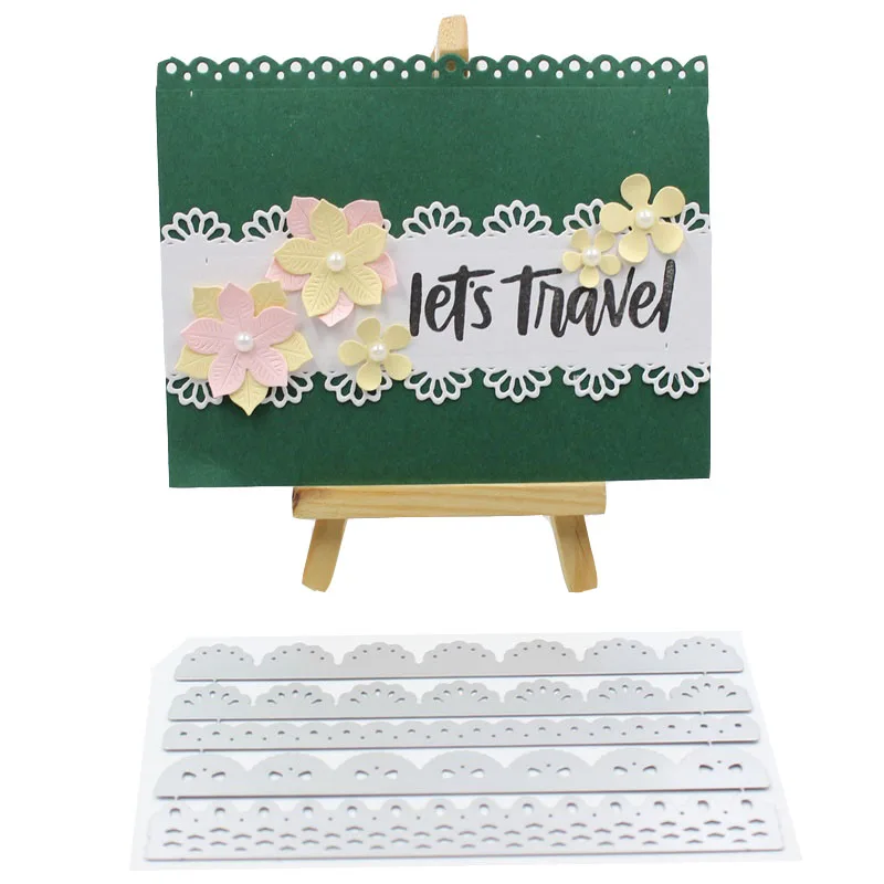 

Flower Border Metal Cutting Dies Stencils for DIY Scrapbooking/photo album Decorative Embossing DIY Paper Cards