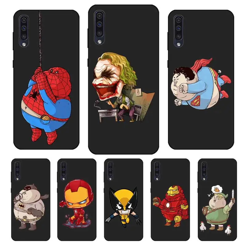 

N299 Cute Avengers Black Silicone Case For Samsung Galaxy A2 Core A6 A7 A8 A9 A10 A30 A40 A50 A60 A70 A8S A9S A20E Plus
