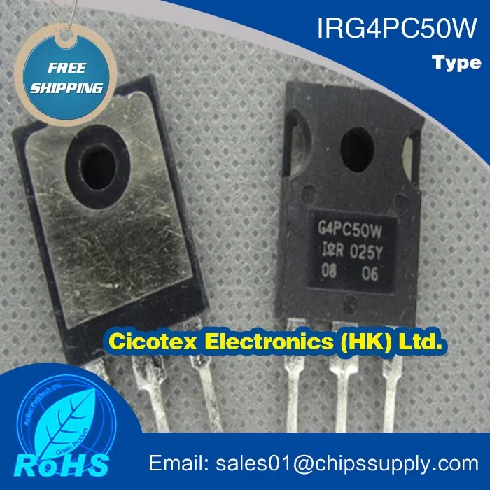 10 шт./лот IRG4PC50WPBF IGBT IR G4PC50W PBF 27A600V TO-247 600V 55A 200W TO247AC G4PC50WPBF IRG 4PC50WPBF IRG4PC 50WPBF | Электронные