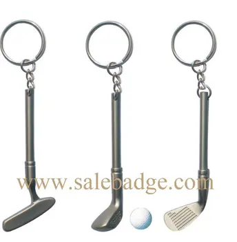 

custom Fashion 3D golf keychain metal key chains