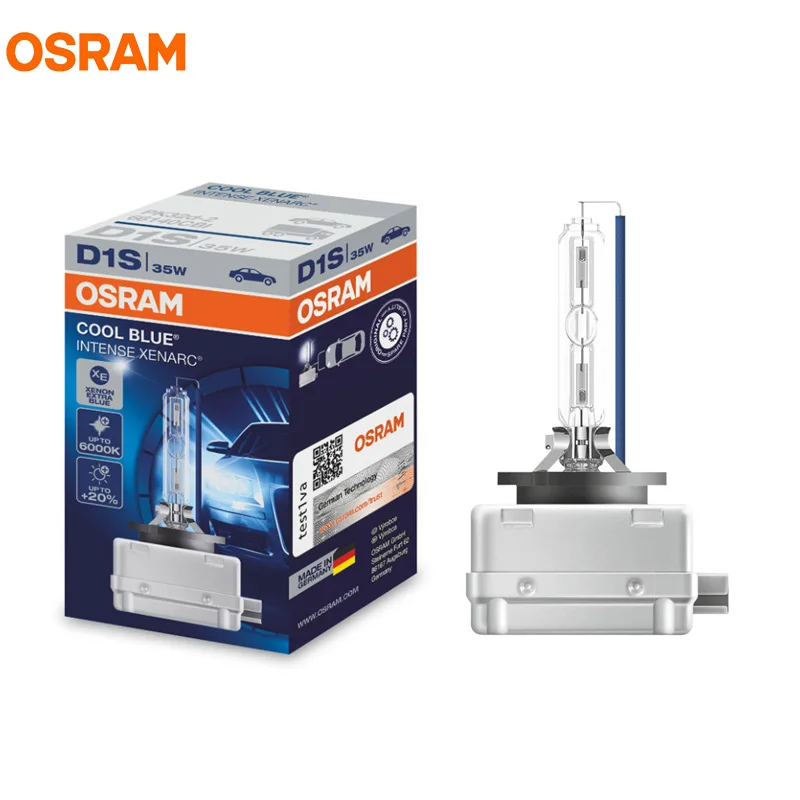 

1X OSRAM D1S 35W 66140CBI 66144CBI 5500K COOL BLUE INTENSE Xenon HID Light Headlight 3 Years Warranty 20% More Light Lamp