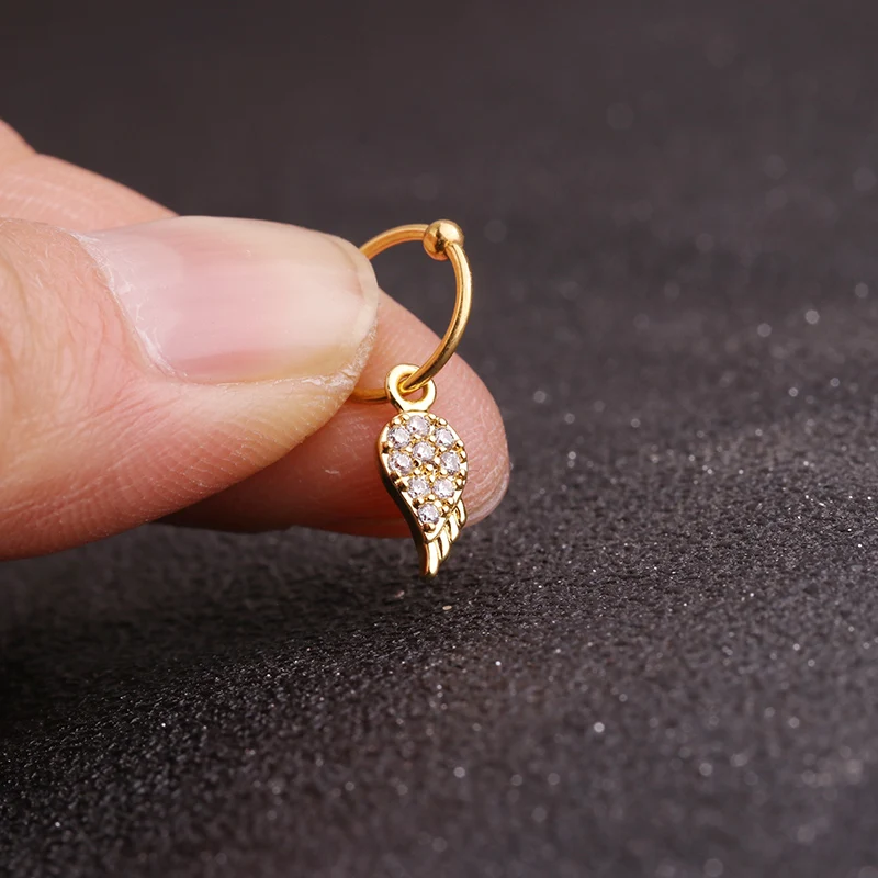 HTB18iLFajzuK1RjSsppq6xz0XXaP - Sellsets New 1piece gold heart hexagon crystal tragus daith earrings helix cartilage hoop septum nostril piercing jewelry