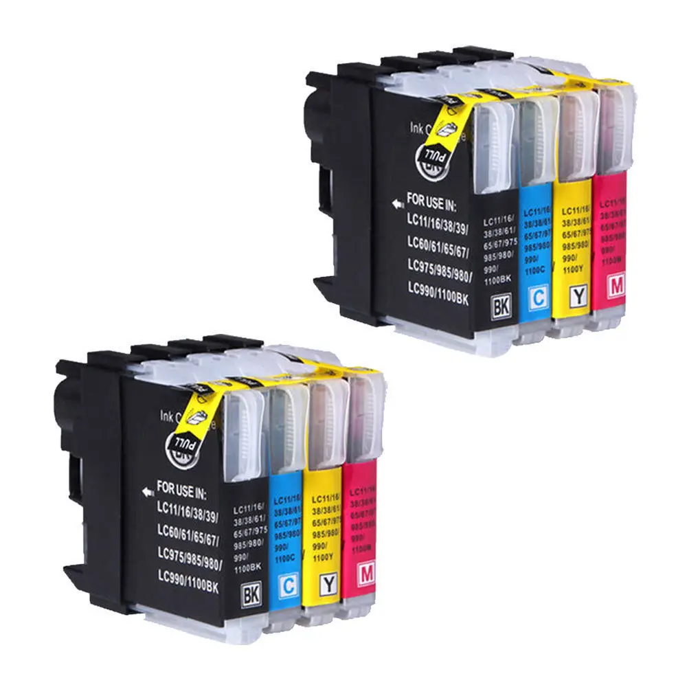 Aliexpress.com : Buy 8x LC980 LC1100 Ink Cartridges Compatible for Brother MFC 5890CN MFC 6490CW