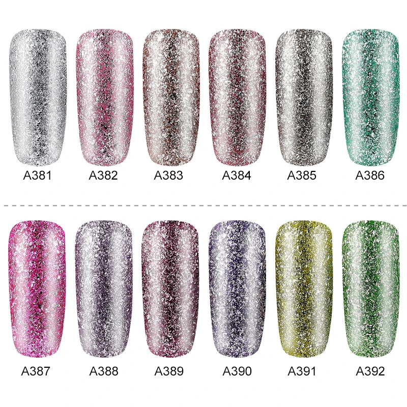 ROSALIND Gel Nail Polish Set Shiny Platinum Nails Art For Manicure Hybrid Gel UV Colors Top Base Coat Primer Hybrid Varnishes