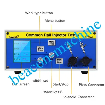 

LCD CIT800 diesel common rail Piezo electromagnetic injector tester driver
