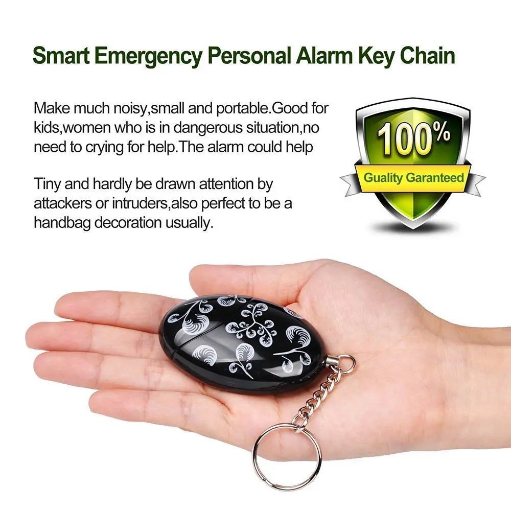 

Portable Keyring Personal Security Alarm Keychain Self Defense Anti-Attack 120dB Emergency Alarms For Women Kids Girls XXM8