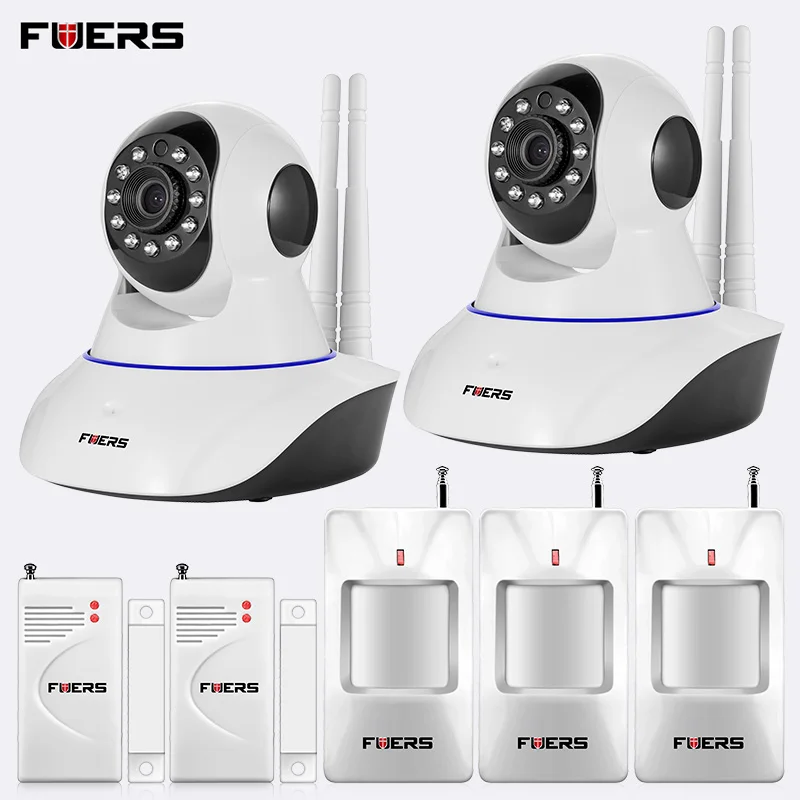 

720P Hd Wifi Ip Camera Hd 1Mp Cctv Ip Cmos Security Camera Alarm System For Wifi And Gsm Sms Alarm System Android App Control