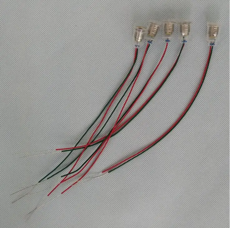 Лампа E10 12V 0.1A теплый желтый 1 2 W X10 + 10 X e10 основание с проводом|bulb holder|bulb socketx10 net |