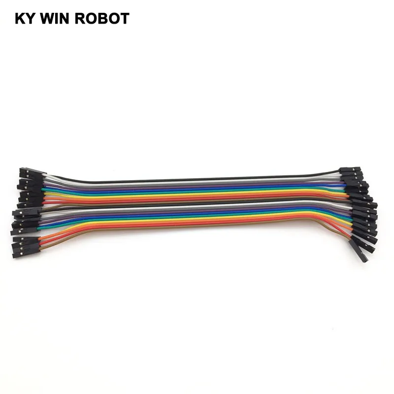 DuPont line 20 шт см 2 54 мм 1 p Pin Женский Цветной макетный кабель Jumper Wire для Arduino|pin female|pin