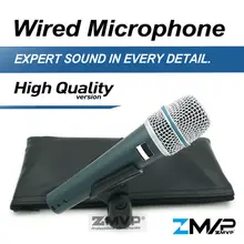 Livraison Gratuite De Haute Qualité Version B 57 Un Professionnel Supercardioïde De Poche Dynamique 57A Câblé Microphone Karaoké Microfone Mic