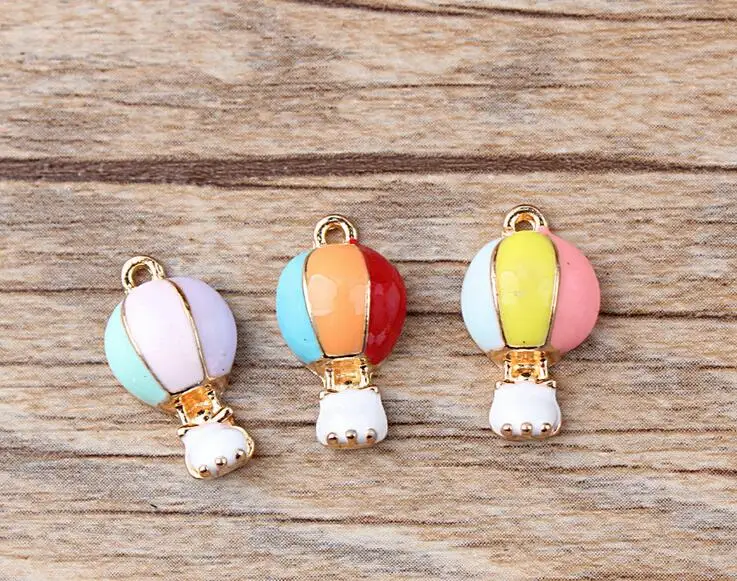 100Pcs Mixed hot air balloon DIY Metal Charms Pendants Earrings Jewelry Making QQ263 | Украшения и аксессуары