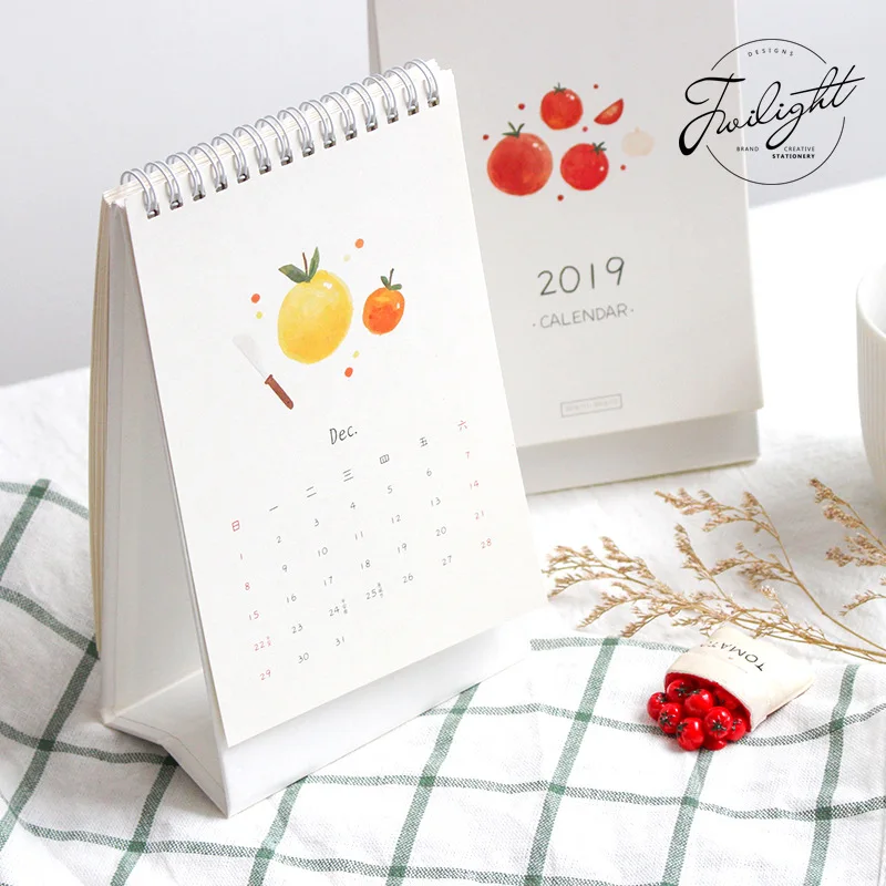 

2019 WANT TO Series Desk Calendar Creative Schedule Plan Memo DIY Table Calendar