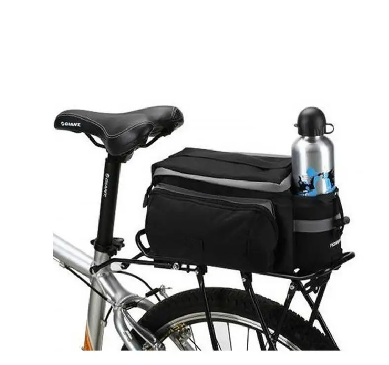 Bike Rear Seat Bag Rack Trunk Basket Pannier Bag Cycling Luggage Handbag K6F1