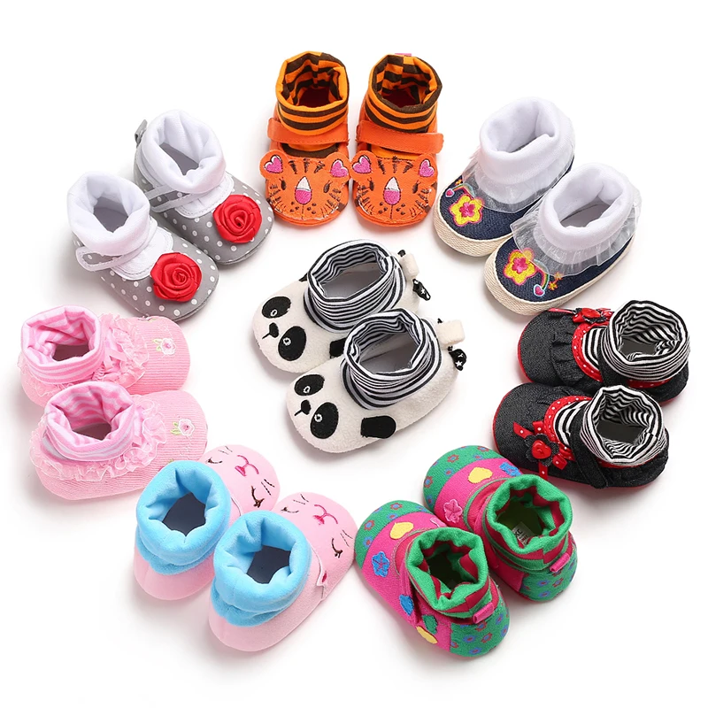 

Emmababy Kids Infant Baby Boy Girl Soft Cute Cartoon Anti-Skid Baby Booties Sock Slipper Shoes 7 Styles