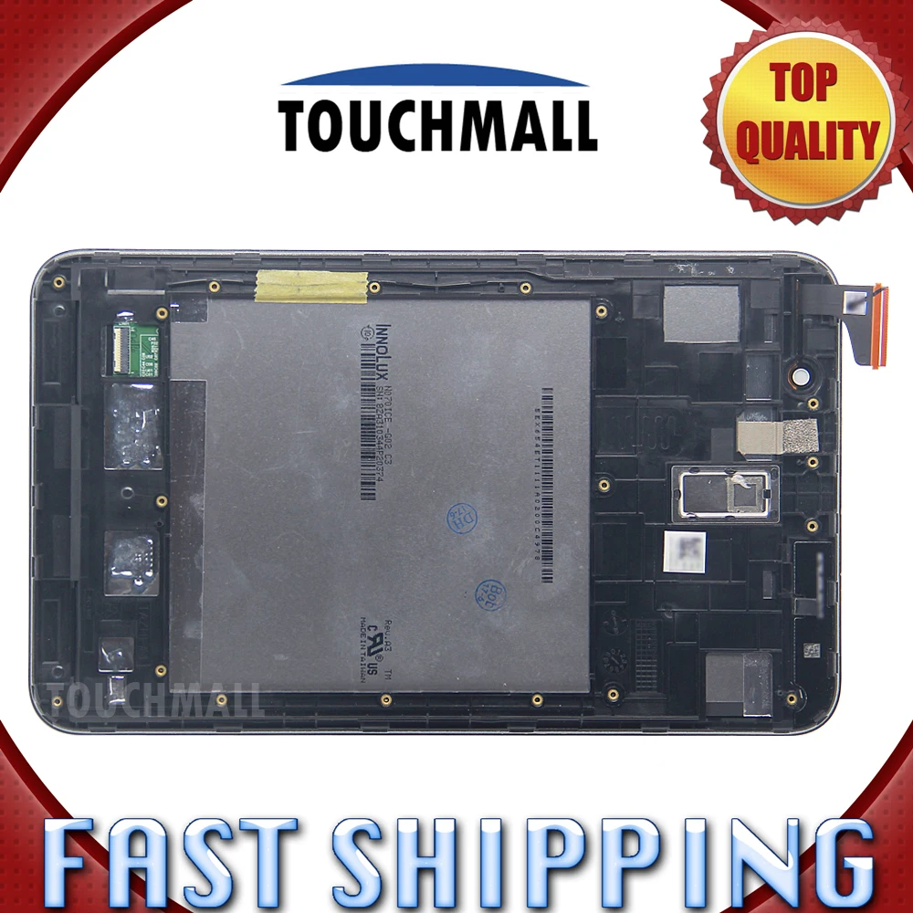 For New LCD Display Touch Screen with Frame Assembly Replacement Asus Memo Pad 7 ME176 ME176C ME176CX Black White Free Shipping 5pcs lot100% new original for zte grand memo 5 7 n5 u5 n9520 v9815 lcd display touch screen assembly free shipping 100% tested