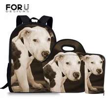 FORUDESIGNS Bull Terrier printed children school bags for teenagers boys girls school backpack set satchel kids pencil book bags цена FORUDESIGNS Bull Terrier printed children school bags for teenagers boys girls school backpack set satchel kids pencil book bags цены онлайн