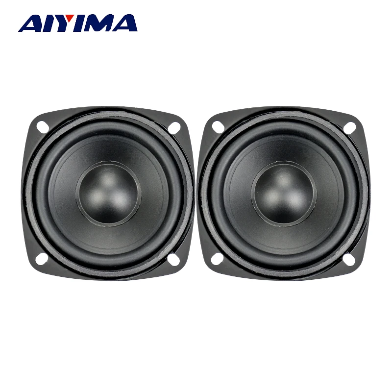 AIYIMA – haut-parleurs Audio portables, 3 pouces, 4ohm, 15W, étanche, basse à fréquence complète, colonne, 2 pièces